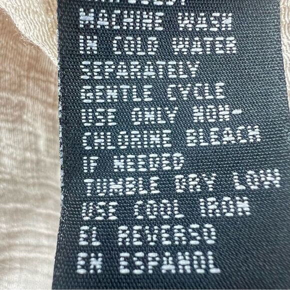 Unique Spectrum Boho Lightweight Crocheted Fringe 3/4 Sleeve Blouse - Picture 7 of 12